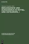 Renaissance Und Humanismus in Mittel- Und Osteuropa, I cover