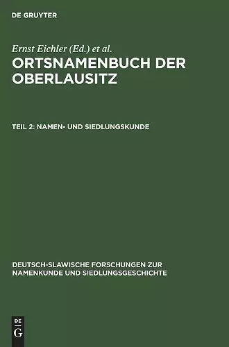 Namen- Und Siedlungskunde cover