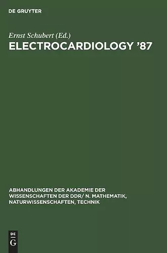 Electrocardiology '87 cover
