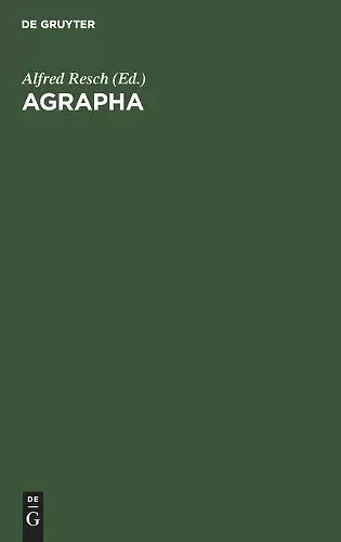 Agrapha cover