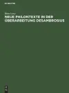 Neue Philontexte in Der Überarbeitung Desambrosius cover