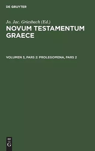 Prolegomena, Pars 2 cover