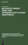 Betrachtungen Über Den Wissenschaftlichen Gerätebau cover