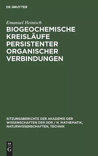 Biogeochemische Kreisläufe Persistenter Organischer Verbindungen cover