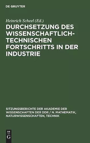 Durchsetzung Des Wissenschaftlich-Technischen Fortschritts in Der Industrie cover