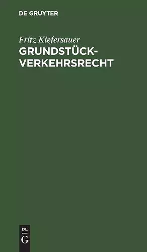 Grundstückverkehrsrecht cover