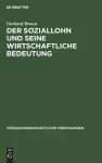 Der Soziallohn und seine wirtschaftliche Bedeutung cover