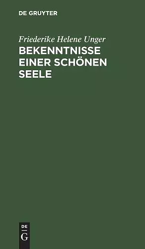 Bekenntnisse einer schönen Seele cover