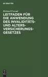 Leitfaden für die Anwendung des Invaliditäts- und Altersversicherungsgesetzes cover