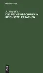 Die Rechtsprechung in Reichssteuersachen cover