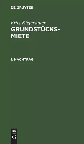 Nachtrag 1. cover