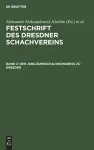 Der Jubiläumsschachkongreß Zu Dresden cover