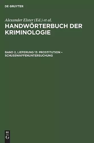 Prostitution - Schußwaffenuntersuchung cover
