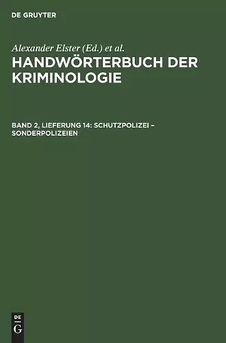 Schutzpolizei - Sonderpolizeien cover