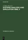 Systems Analysis and Simulation 1988, II cover