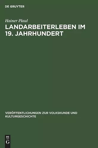 Landarbeiterleben Im 19. Jahrhundert cover