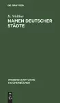 Namen Deutscher Städte cover