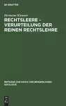 Rechtsleere - Verurteilung Der Reinen Rechtslehre cover