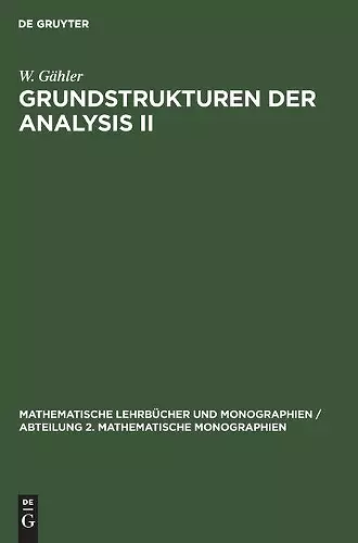 Grundstrukturen Der Analysis II cover