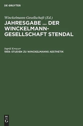 Studien Zu Winckelmanns Aesthetik cover