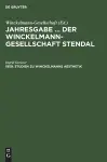 Studien Zu Winckelmanns Aesthetik cover