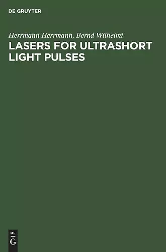 Lasers for Ultrashort Light Pulses cover