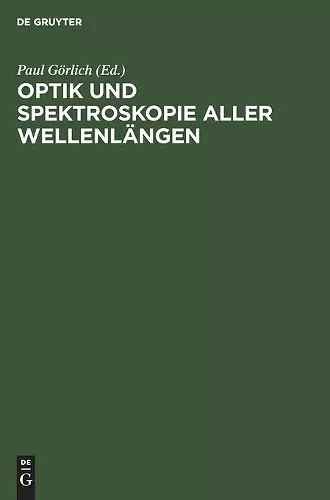 Optik Und Spektroskopie Aller Wellenlängen cover