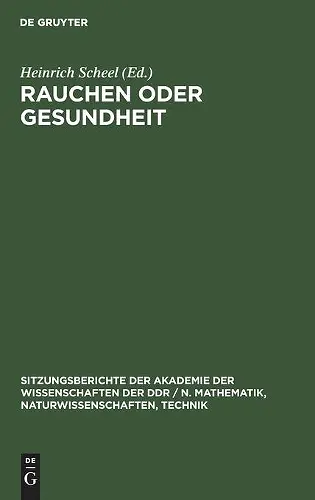 Rauchen Oder Gesundheit cover