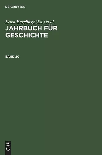 Jahrbuch Für Geschichte. Band 20 cover
