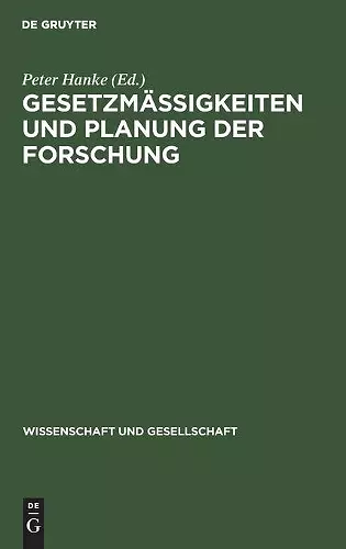 Gesetzmäßigkeiten Und Planung Der Forschung cover