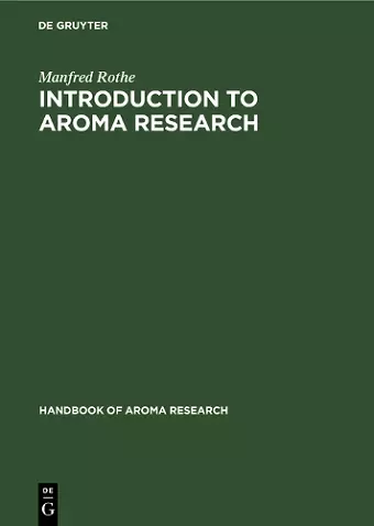Introduction to aroma research cover