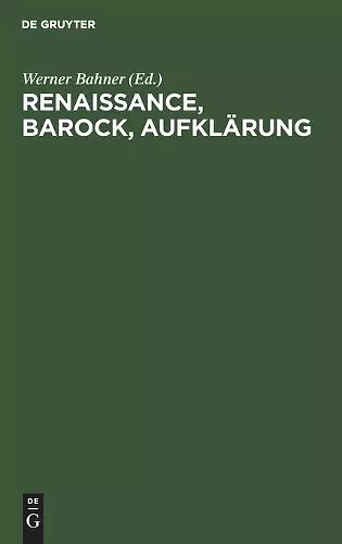 Renaissance, Barock, Aufklärung cover