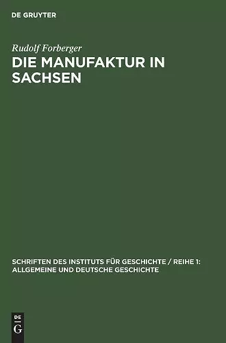 Die Manufaktur in Sachsen cover