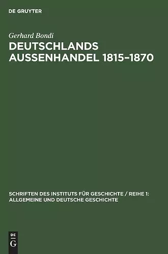Deutschlands Aussenhandel 1815-1870 cover
