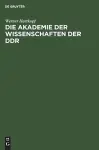 Die Akademie Der Wissenschaften Der DDR cover