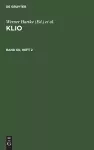 Klio. Band 60, Heft 2 cover