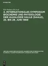 4. Internationales Symposium Biochemie Und Physiologie Der Alkaloide Halle (Saale), 25. Bis 28. Juni 1969 cover