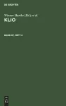 Klio. Band 67, Heft 2 cover