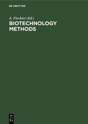 Biotechnology Methods cover