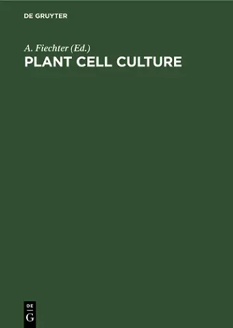 Plant Cell Culture cover