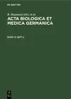 Acta Biologica et Medica Germanica. Band 17, Heft 2 cover