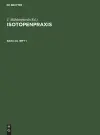 Isotopenpraxis. Band 20, Heft 1 cover