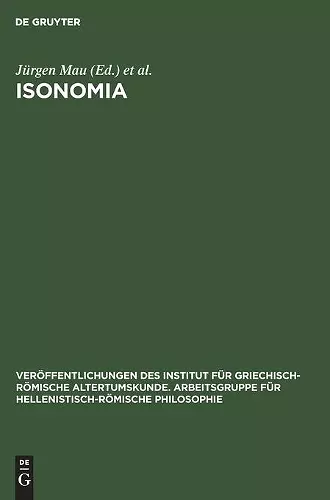 Isonomia cover