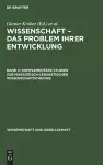 Komplementäre Studien Zur Marxistisch-Leninistischen Wissenschaftstheorie cover
