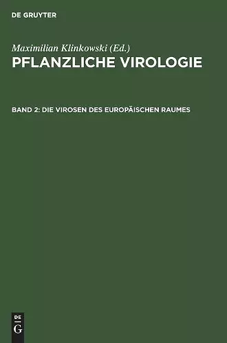 Die Virosen Des Europäischen Raumes cover