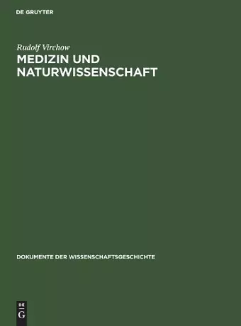 Medizin Und Naturwissenschaft cover