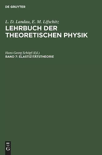 Elastizitätstheorie cover