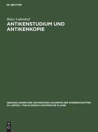 Antikenstudium Und Antikenkopie cover
