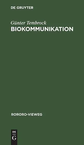 Biokommunikation cover