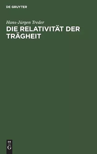 Die Relativität Der Trägheit cover